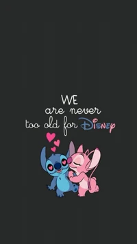 Nunca es demasiado tarde para Disney: Stitch y Angel se abrazan