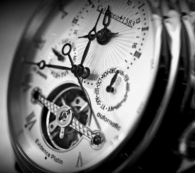 Élégance dans le temps : Un gros plan sur le mécanisme d'une montre de luxe