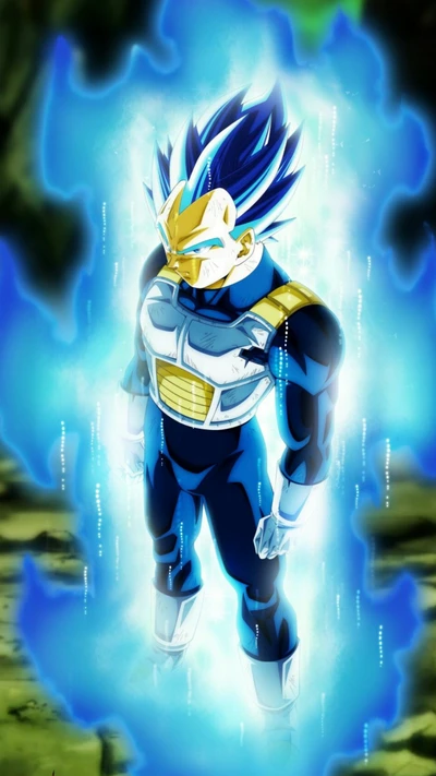 Vegeta in Super Saiyan God Super Saiyan Form: Limit Breaker Aura