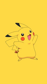 Pikachu : Le Pokémon Jaune Iconique avec une Expression Joyeuse