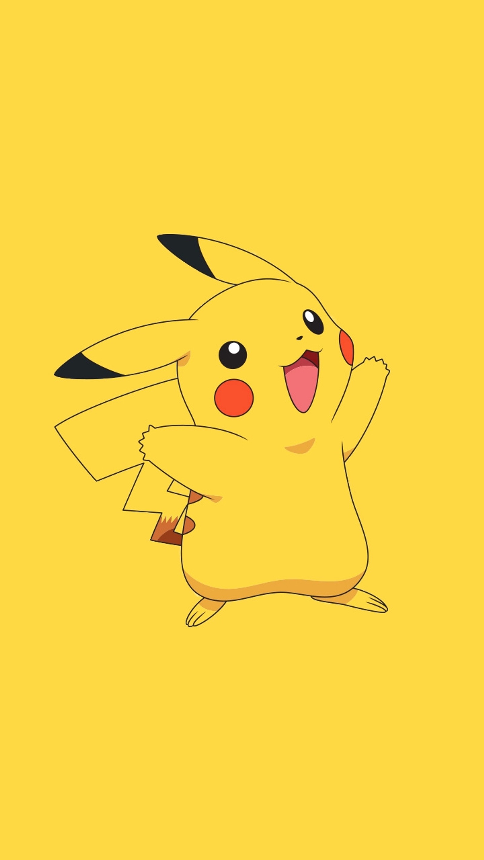 Lade pikachu, gelb Hintergrund herunter