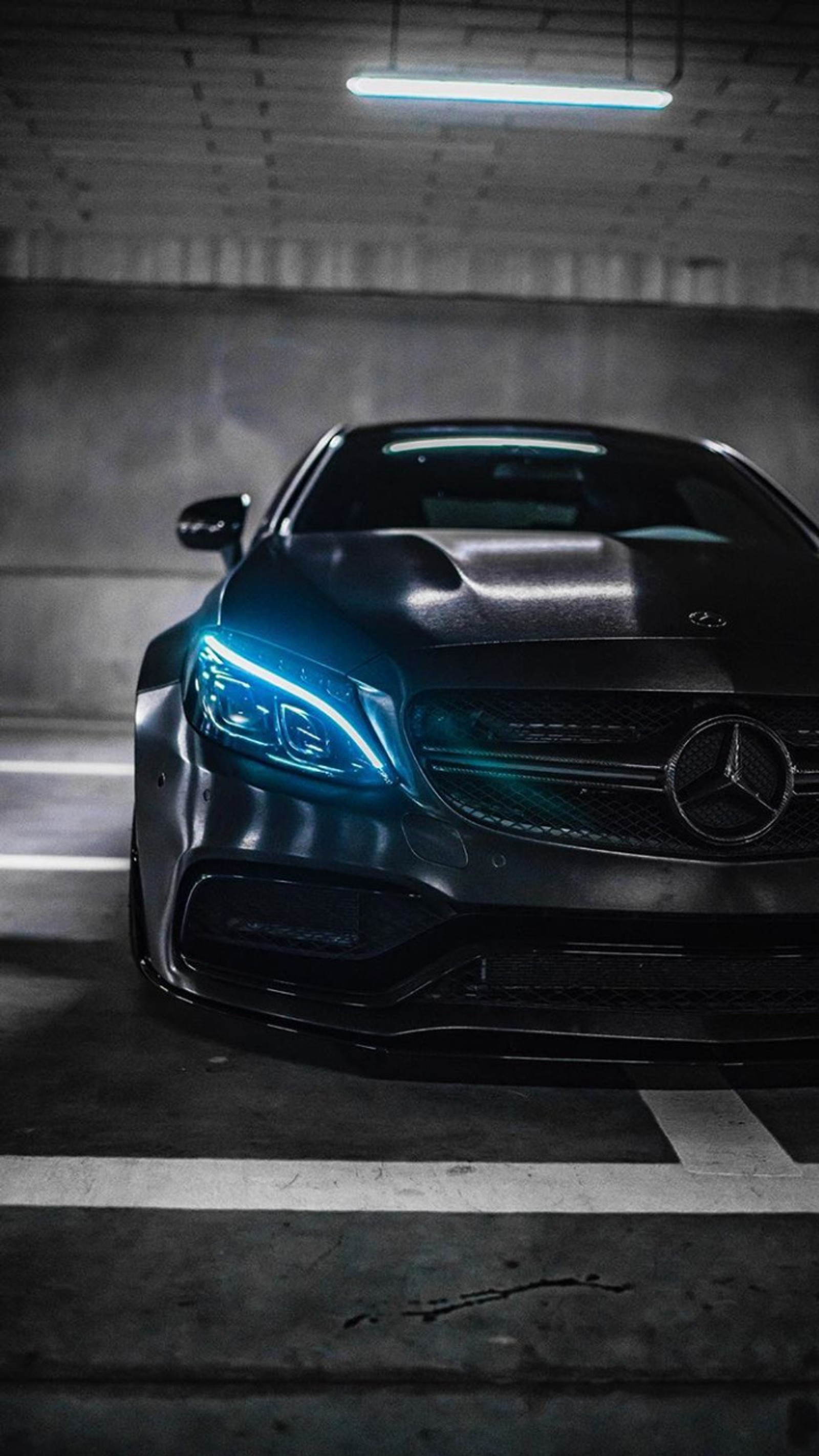 Descargar fondo de pantalla benz, negro, c63s, coche, hd