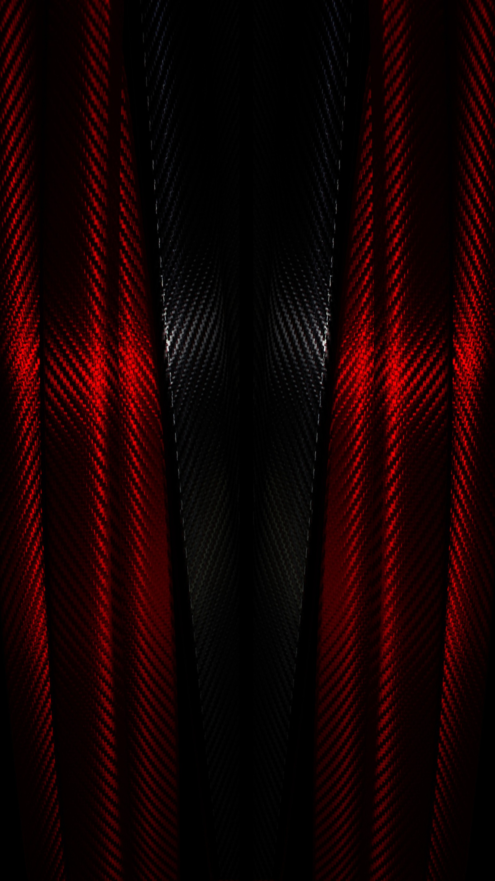 A close up of a red and black background with a pattern (929, abstract, black, carbon, cool)