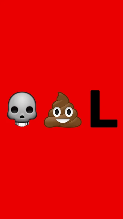 La divertida mezcla de emojis de Deadpool: Calavera, Caca y L