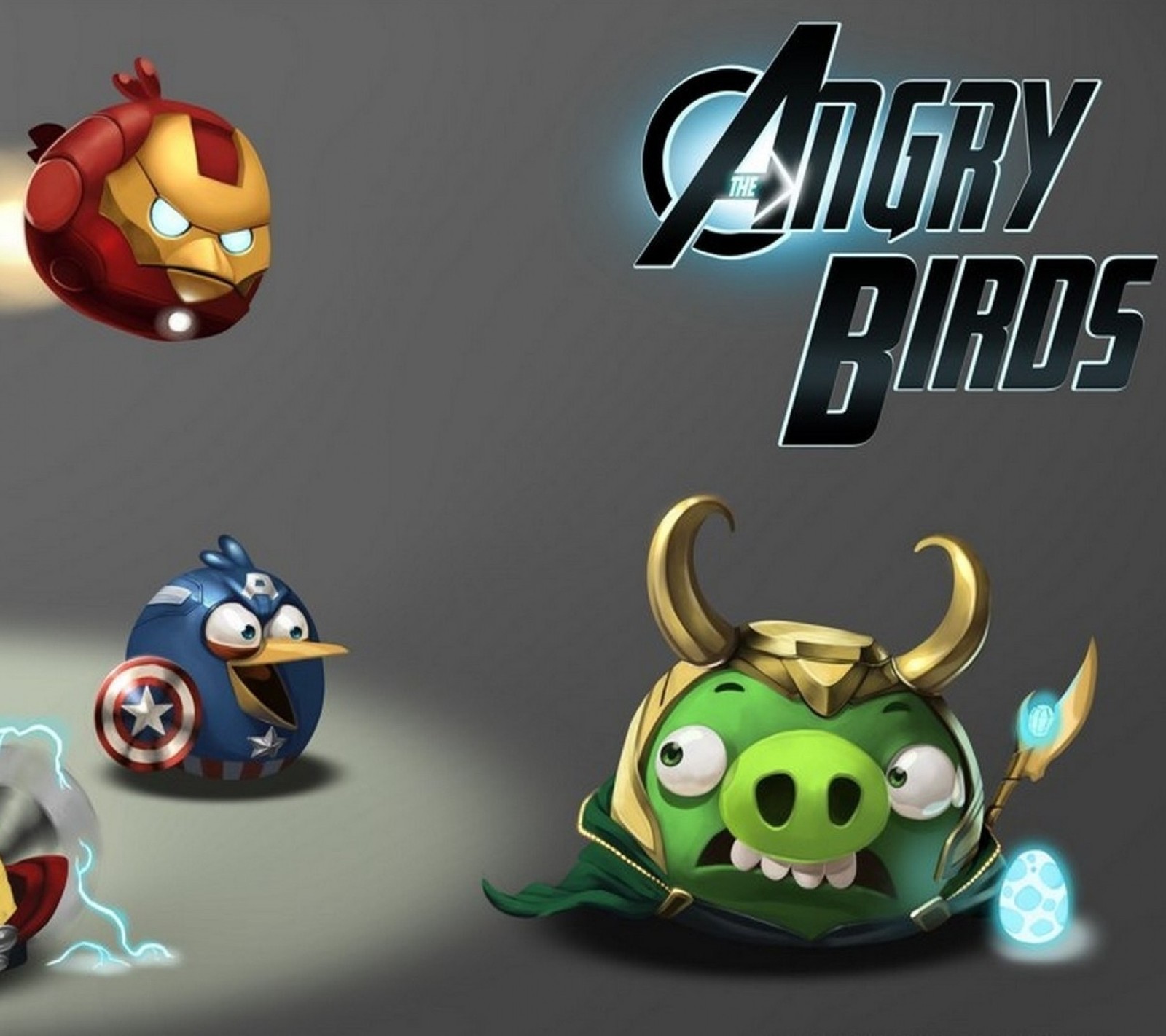 Lade angry birds, avengers, lustig, luigyh, computerspiele Hintergrund herunter