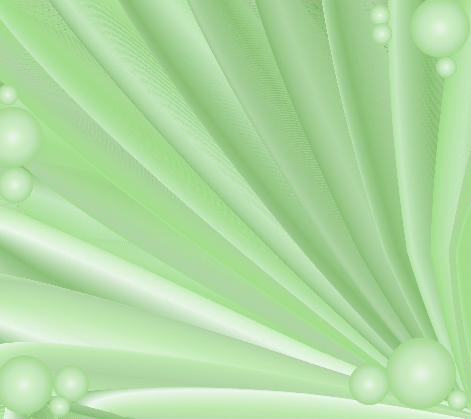 A close up of a green background with bubbles and a white background (design, green, satin)