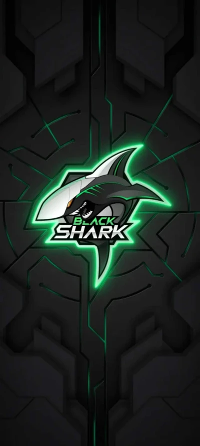 Black Shark: Tech-Infused Gaming Emblem