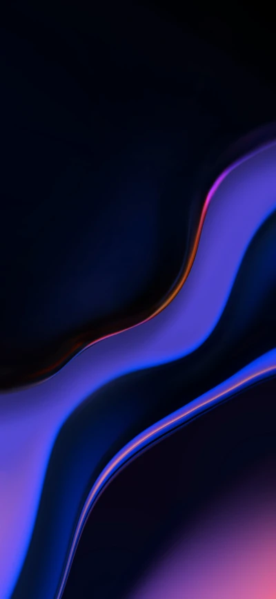 Vagues abstraites de couleur : Écran OnePlus 6T