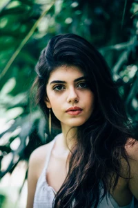 sanjana sanghi, closeup, dil bechara actress, beautiful actress, bollywood actress wallpaper