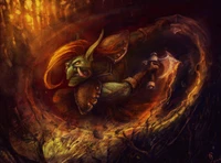 dota 2, mythology, dark, painting wallpaper