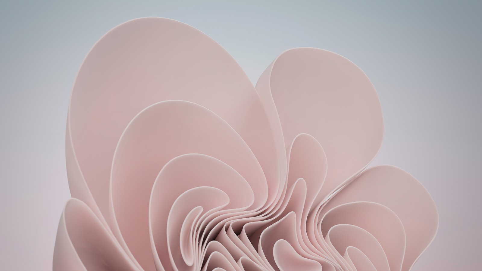 Há uma grande flor rosa de papel em uma mesa (microsoft, windows 11, abstrato, fundo, os)