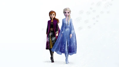 Elsa and Anna from Frozen 2: Sisters United in Magic