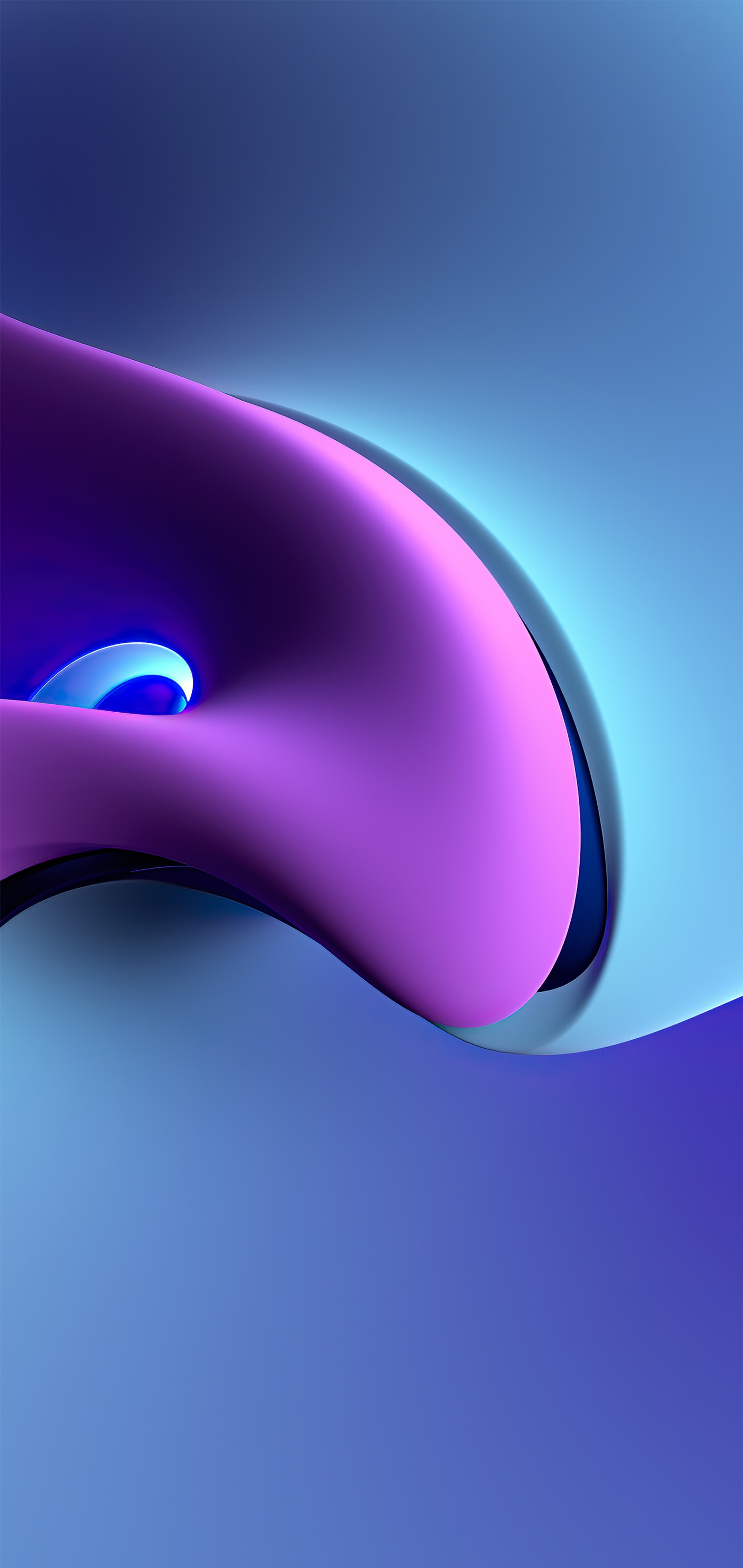 Purple and blue abstract background with a curved curve (light, smartphone, water, liquid, purple)