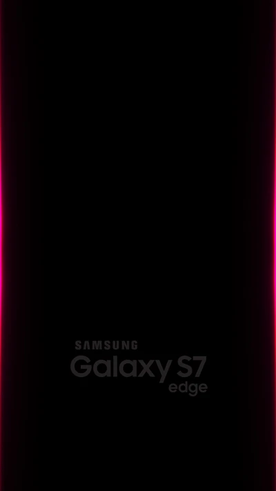 Samsung Galaxy S7 Edge Hintergrund mit lebhaften pinken Rändern