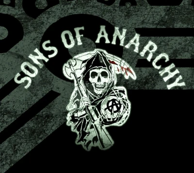 Logo Sons of Anarchy avec emblème de motard