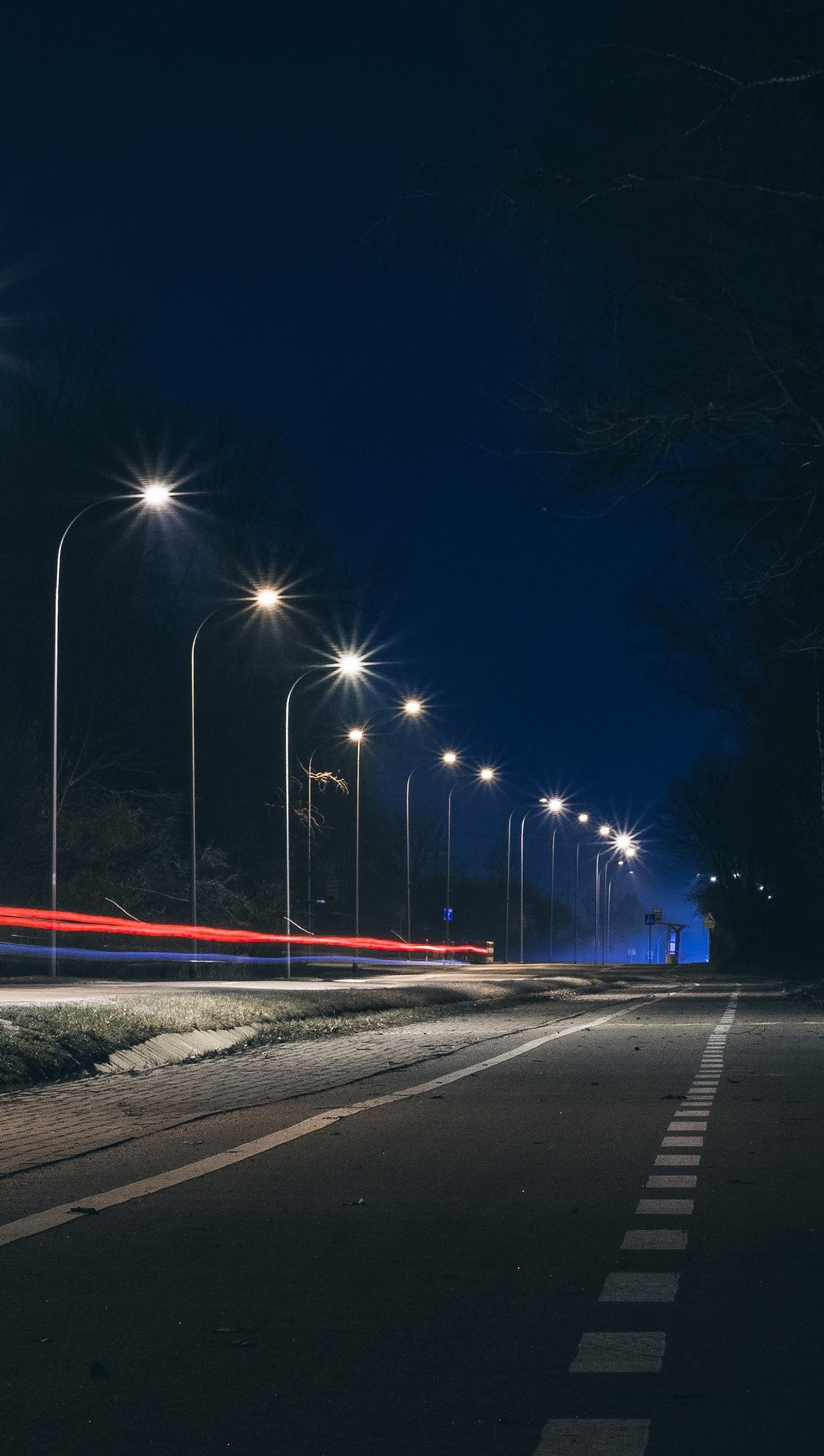 Lade kreuzfahrt, nacht, straße Hintergrund herunter