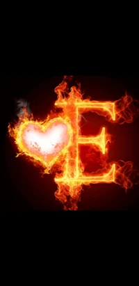 Download love, fire, letter, hearts wallpaper, hearts for free