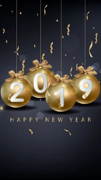 Celebraciones doradas: Feliz Año Nuevo 2019