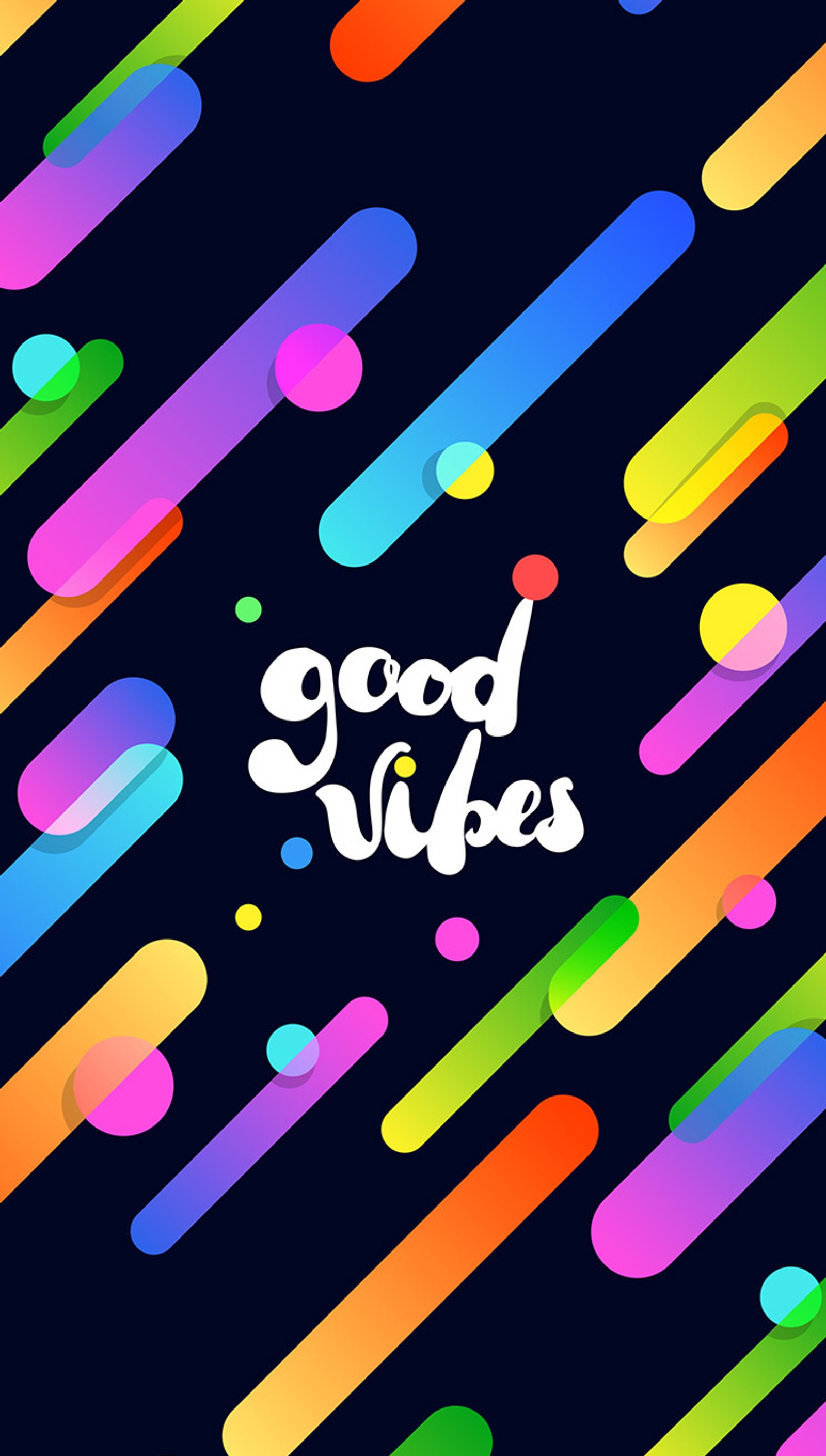 A close up of a colorful background with a text good vibe (colorful, sayings)