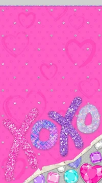 gem, glitter, heart, hearts, hello wallpaper