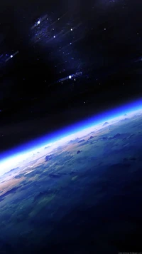 atmosphere, earth, outer space wallpaper