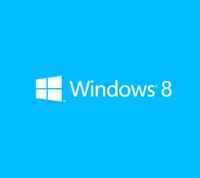 Windows 8 Logo on a Bright Blue Background