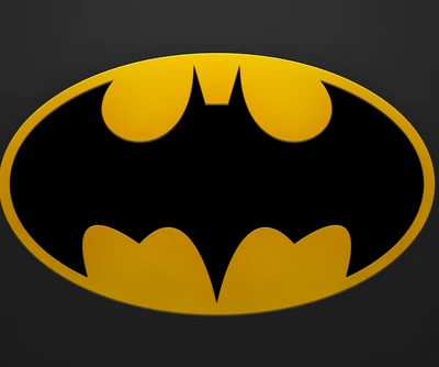 Stilisierte Batman-Logo auf schwarzem und gelbem Hintergrund - HD-Hintergrundbild 2013