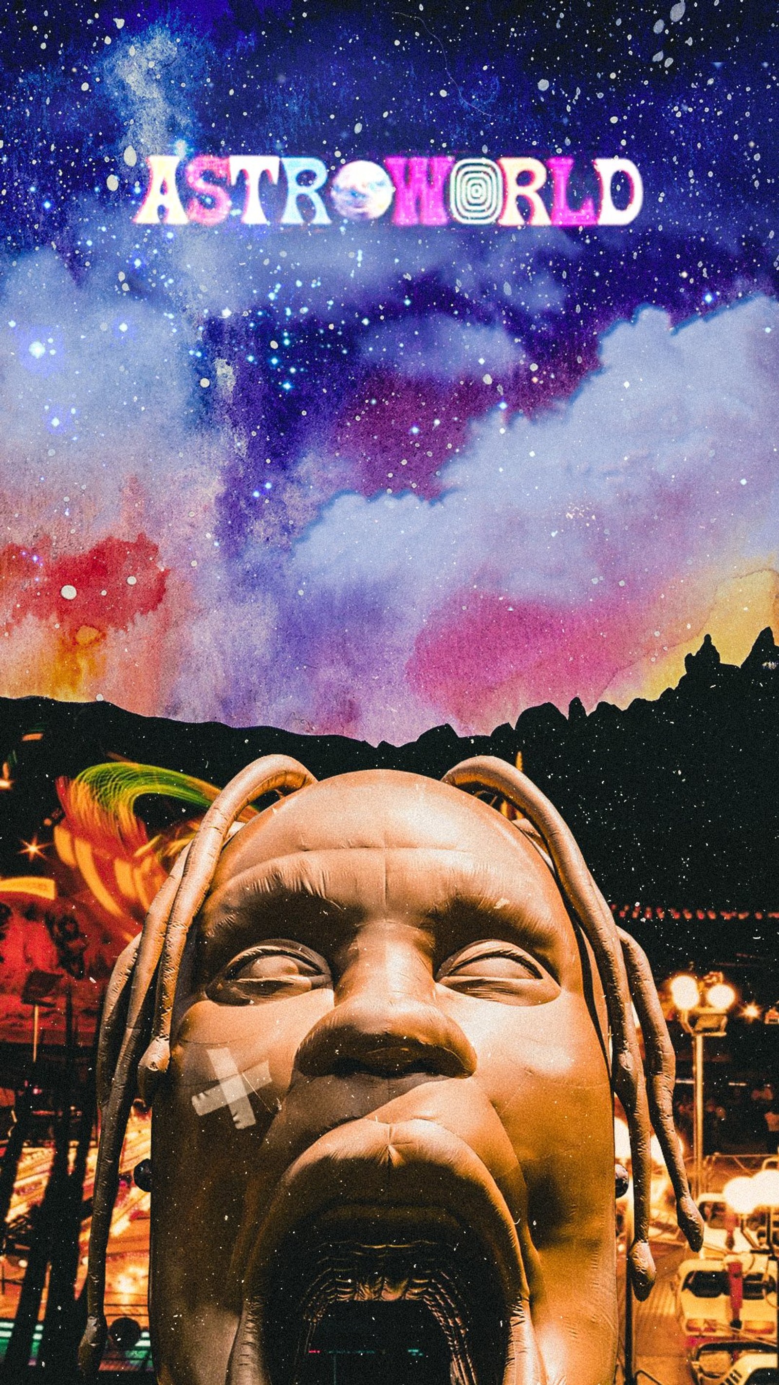 A close up of a statue of a man with dreadlocks on it (astroworld, travis scott, rap, cool, stranger)