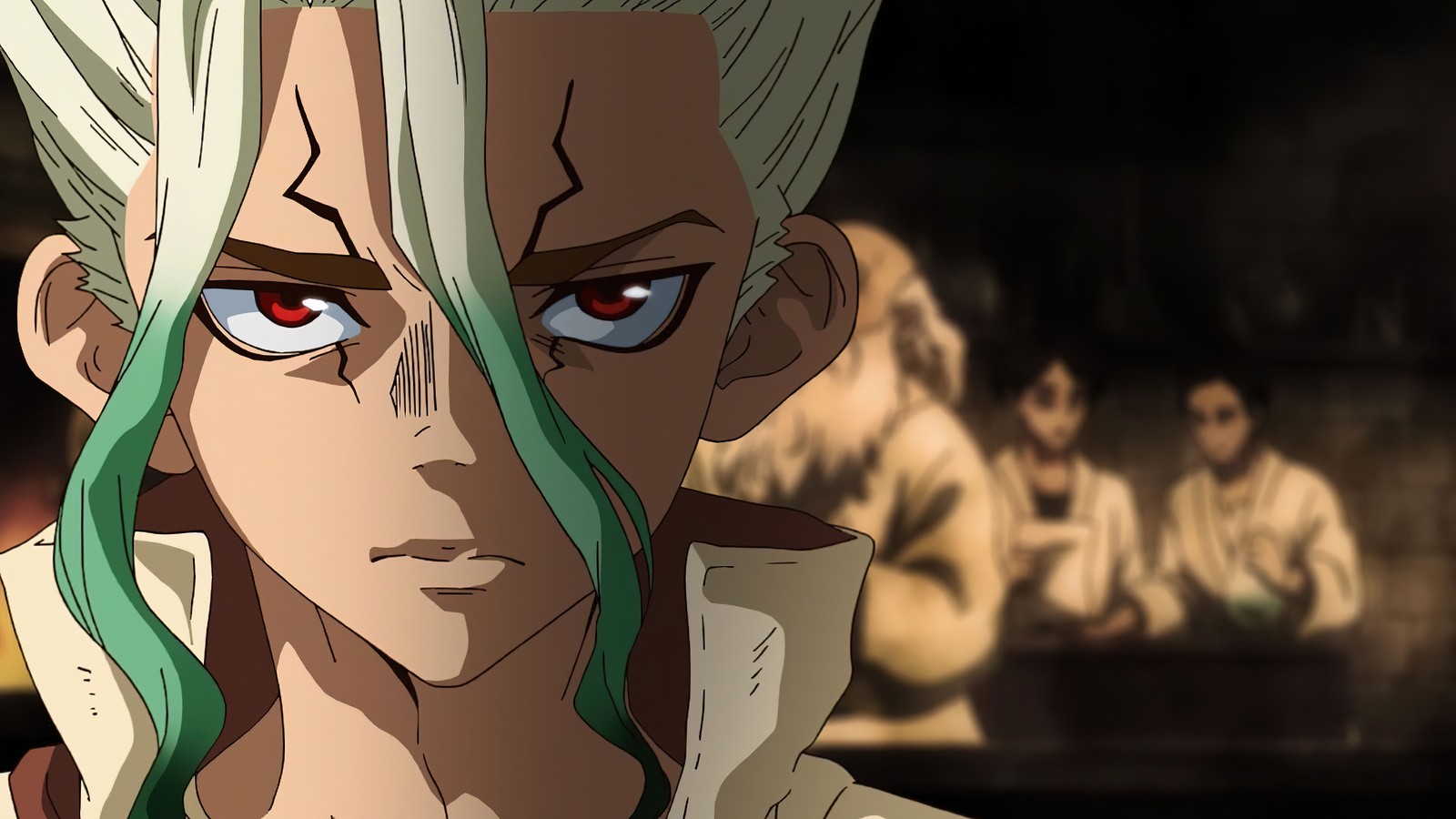 Baixar papel de parede dr stone, anime, senku ishigami