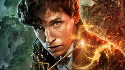 Newt Scamander in 'Fantastic Beasts: The Secrets of Dumbledore' - 2022 Movie Poster