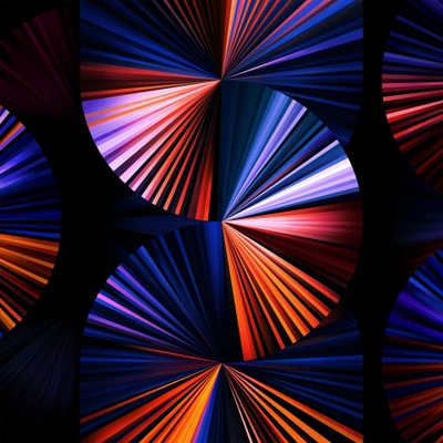 Patrones abstractos coloridos en tonos oscuros para fondo de iPad Pro 2021