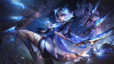 Irelia : Élégance en Porcelaine dans l'Art Splash de League of Legends