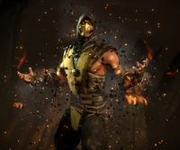 mkx, mortal kombat, scorpion wallpaper