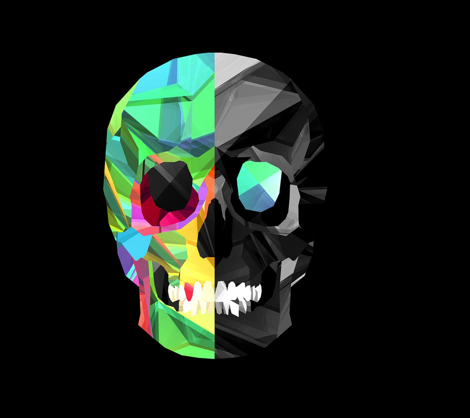 colorful, skull wallpaper