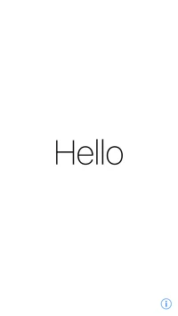 Minimalist Greeting: "Hello" in Bold Typography