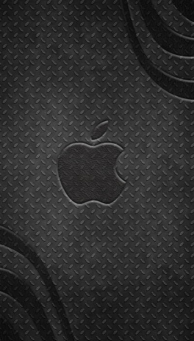 manzana, negro, logotipo