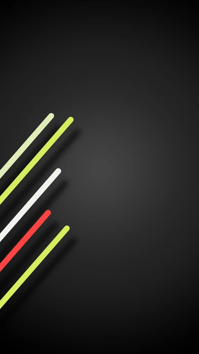 Minimalist Abstract Lines on a Dark Background