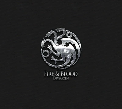 Targaryen Sigil: Fire and Blood Emblem