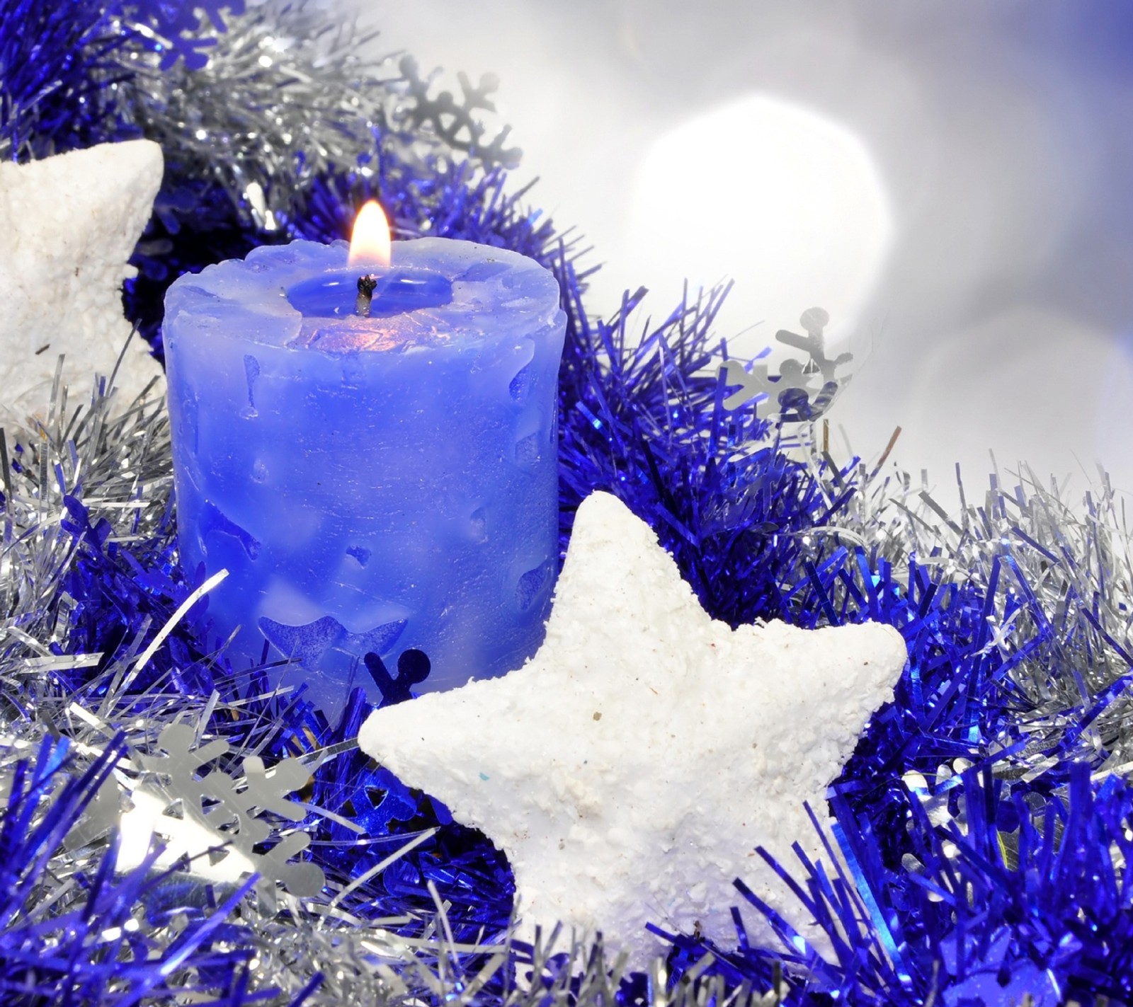 candles, christmas, purple Download Wallpaper