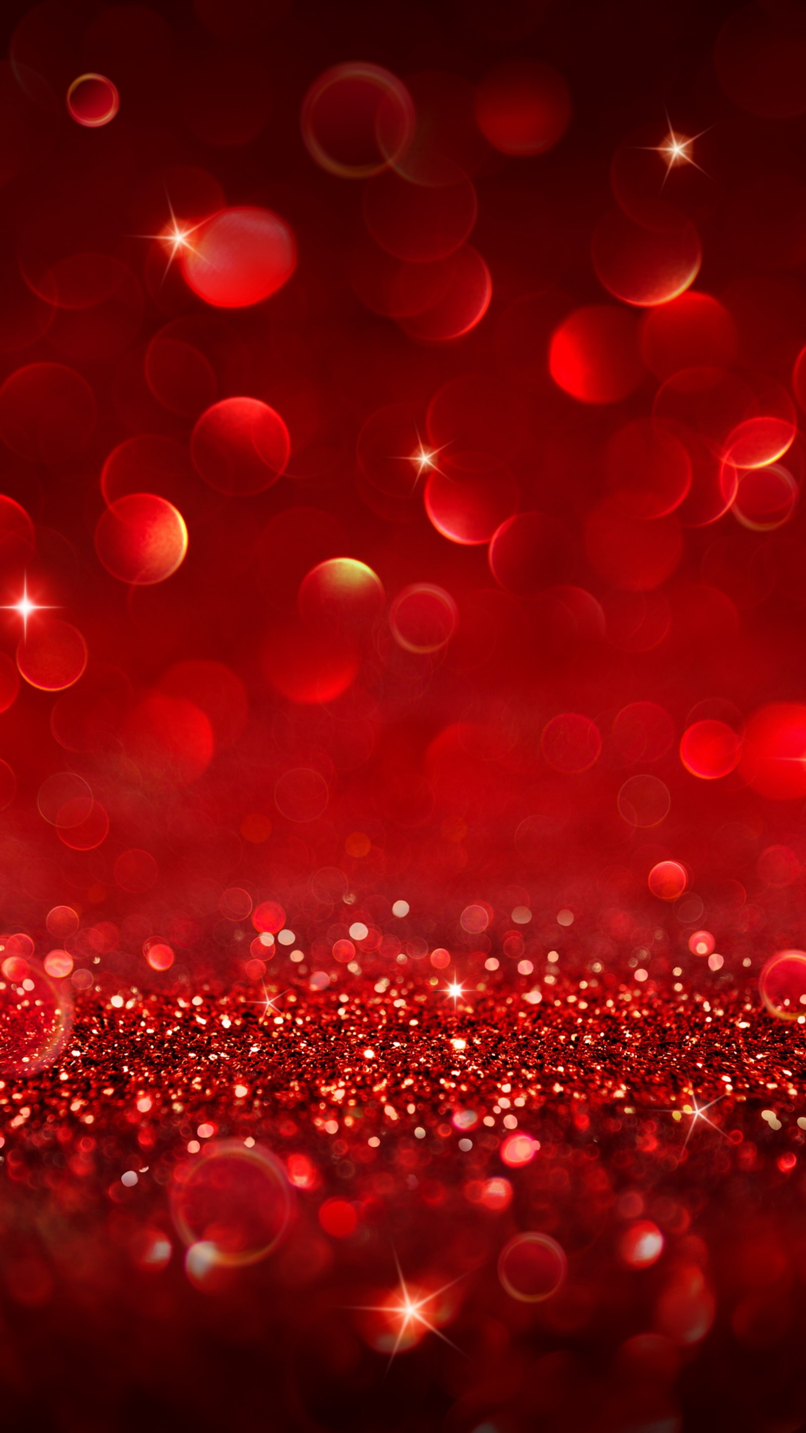 A close up of a red background with a lot of lights (abstract, bokeh, glitter, red, shine)