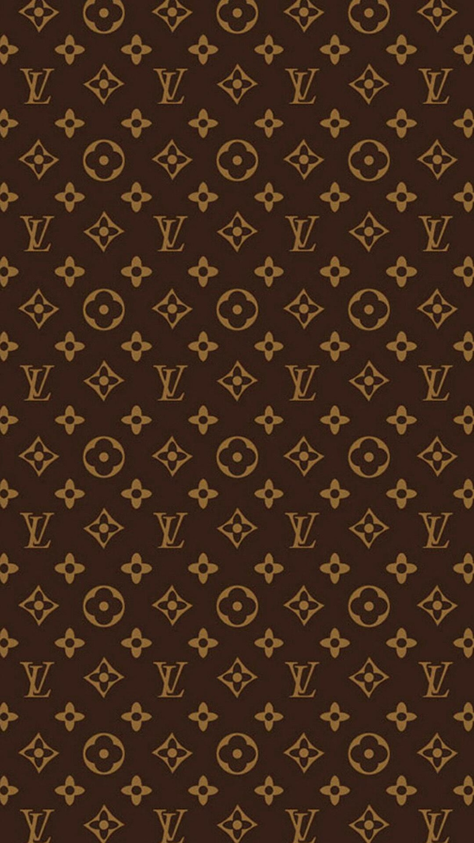 Коричневая и золотая поверхность louis vuitton на черном фоне (дизайнер, мода, луи виттон, louis vuitton)