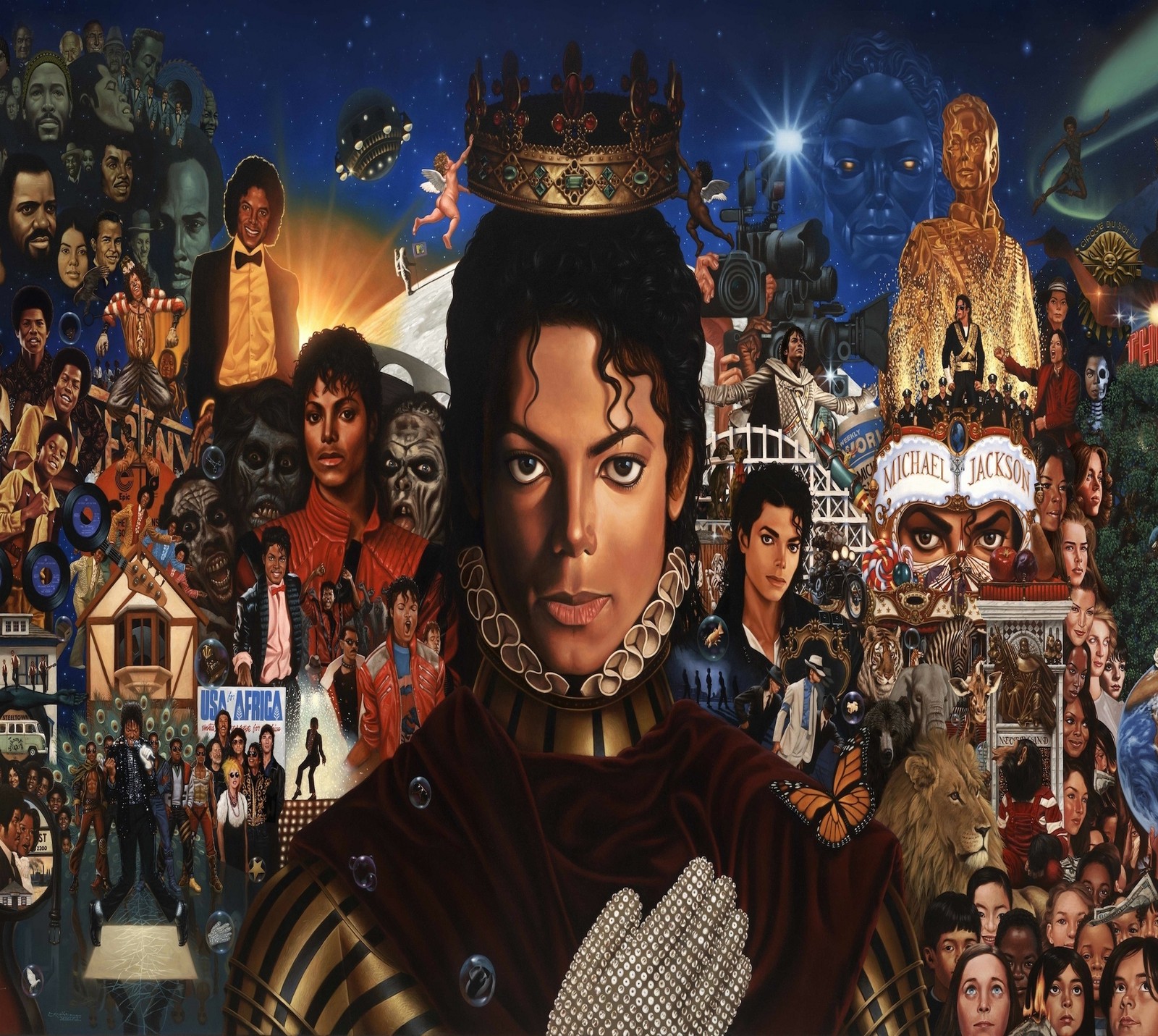 Lade abej, beograd, collage, michael jackson Hintergrund herunter