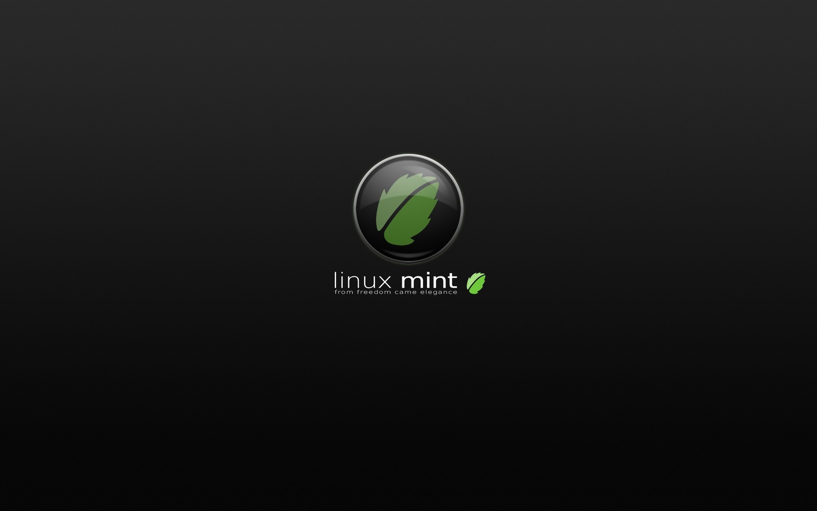 Logo do linux mint em um fundo preto (linux, logotipo, gráficos, planta, marca)