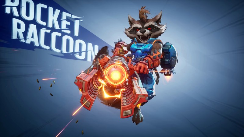 Ракетная енота приходит в магазин nintendo (rocket raccoon, marvel rivals, видеоигра, marvel)