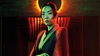 Rina Sawayama como Akira no pôster de John Wick Capítulo 4