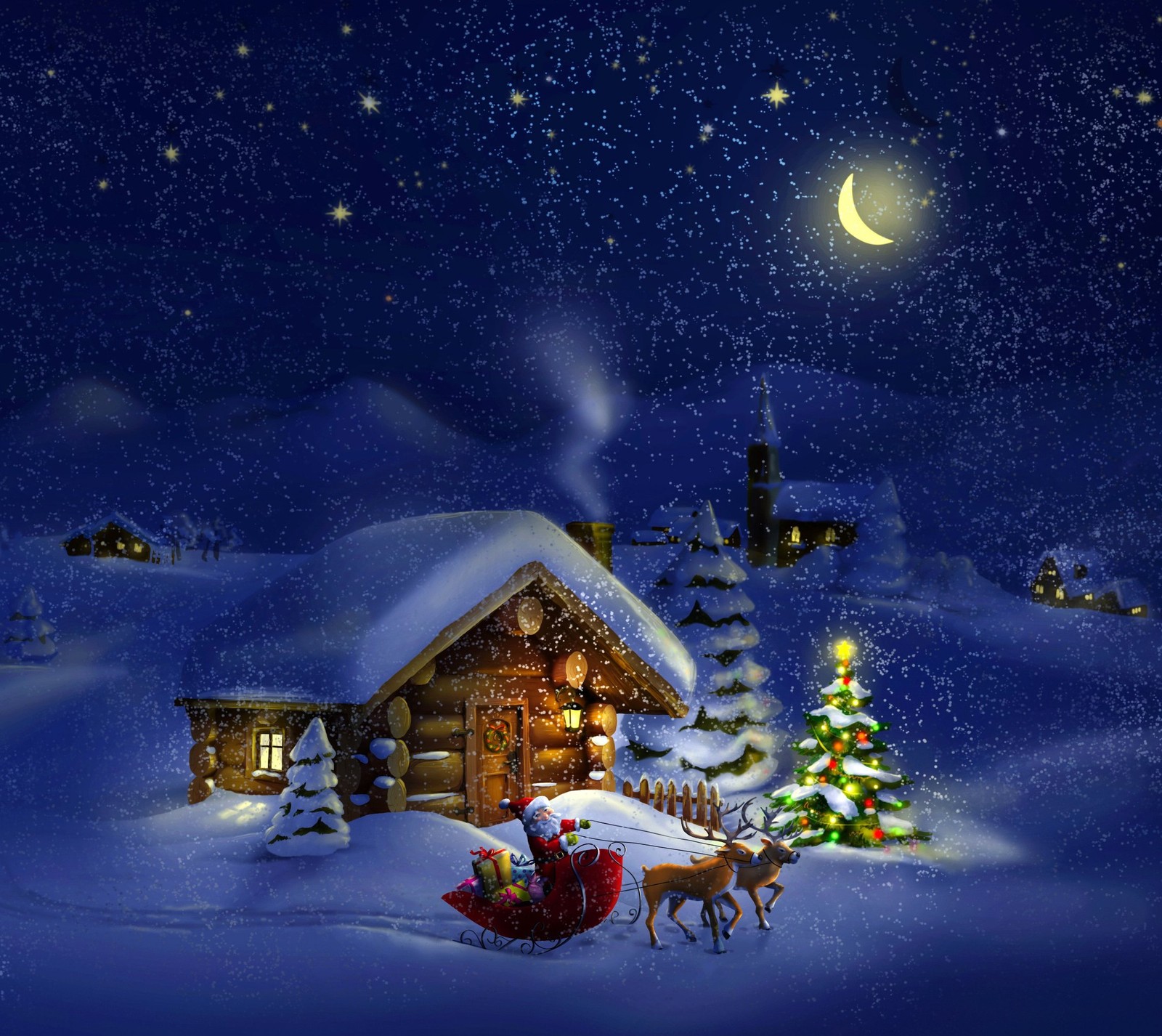 holiday, merry christmas, winter Download Wallpaper