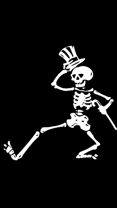 Grateful Dead Skeleton with Top Hat