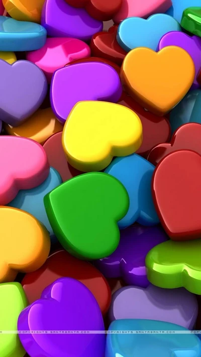 Colorful Heart Collection: A Vibrant Display of Love