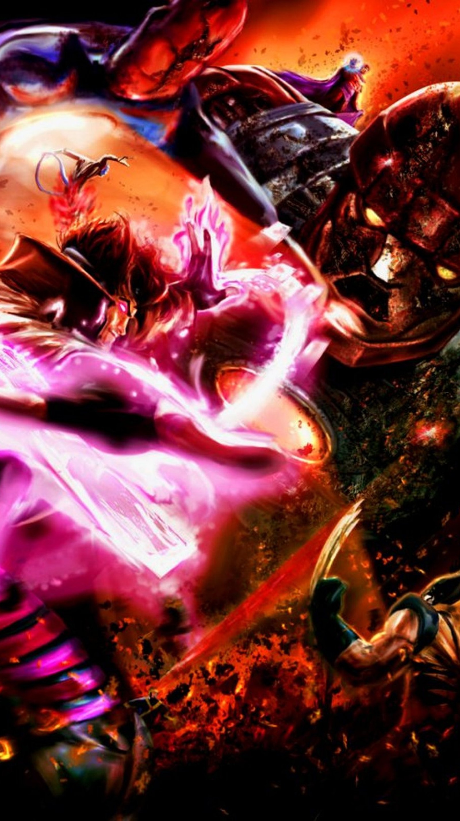 Vengadores contra thanos por el - arte - de - los - vengadores (gambito, gambit, marvel, hombres, película)