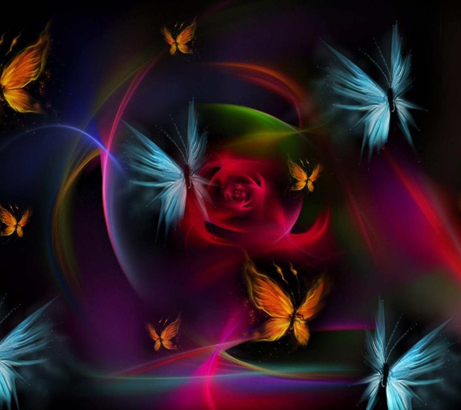 Download butterflies, wallpaper for free